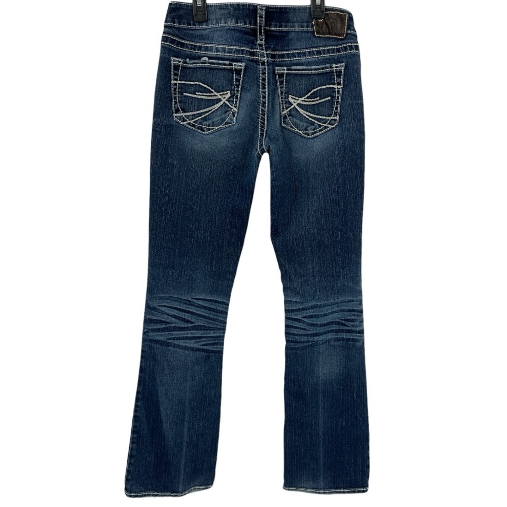 Silver Jeans Co. Aiko bootcut mid rise slim fit Stretch Whiskering jeans SZ 28